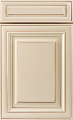 A7 Crème Glazed cabinet door